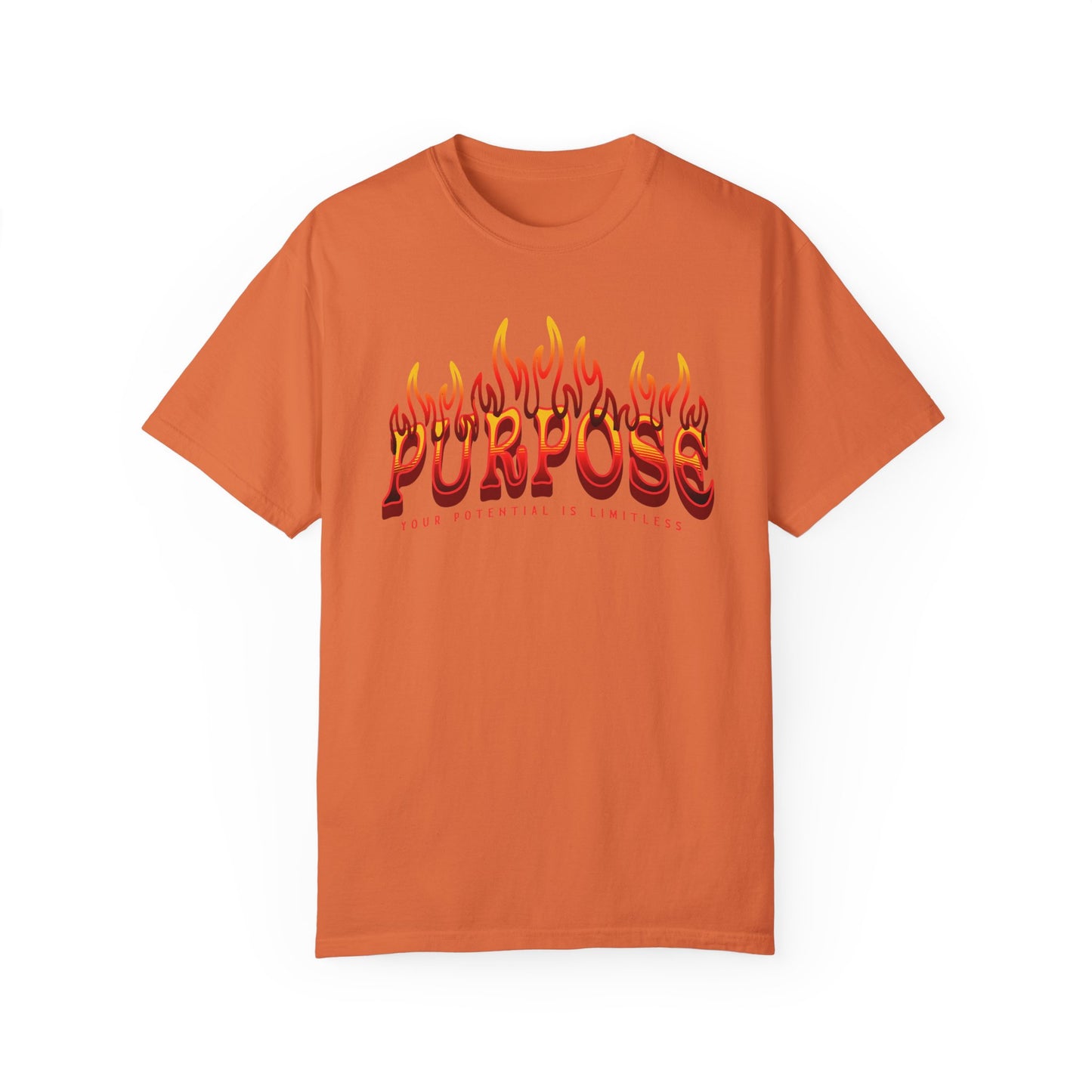 Unisex Purpose Flame Graphic T-Shirt - Embrace Your Unlimited Potential