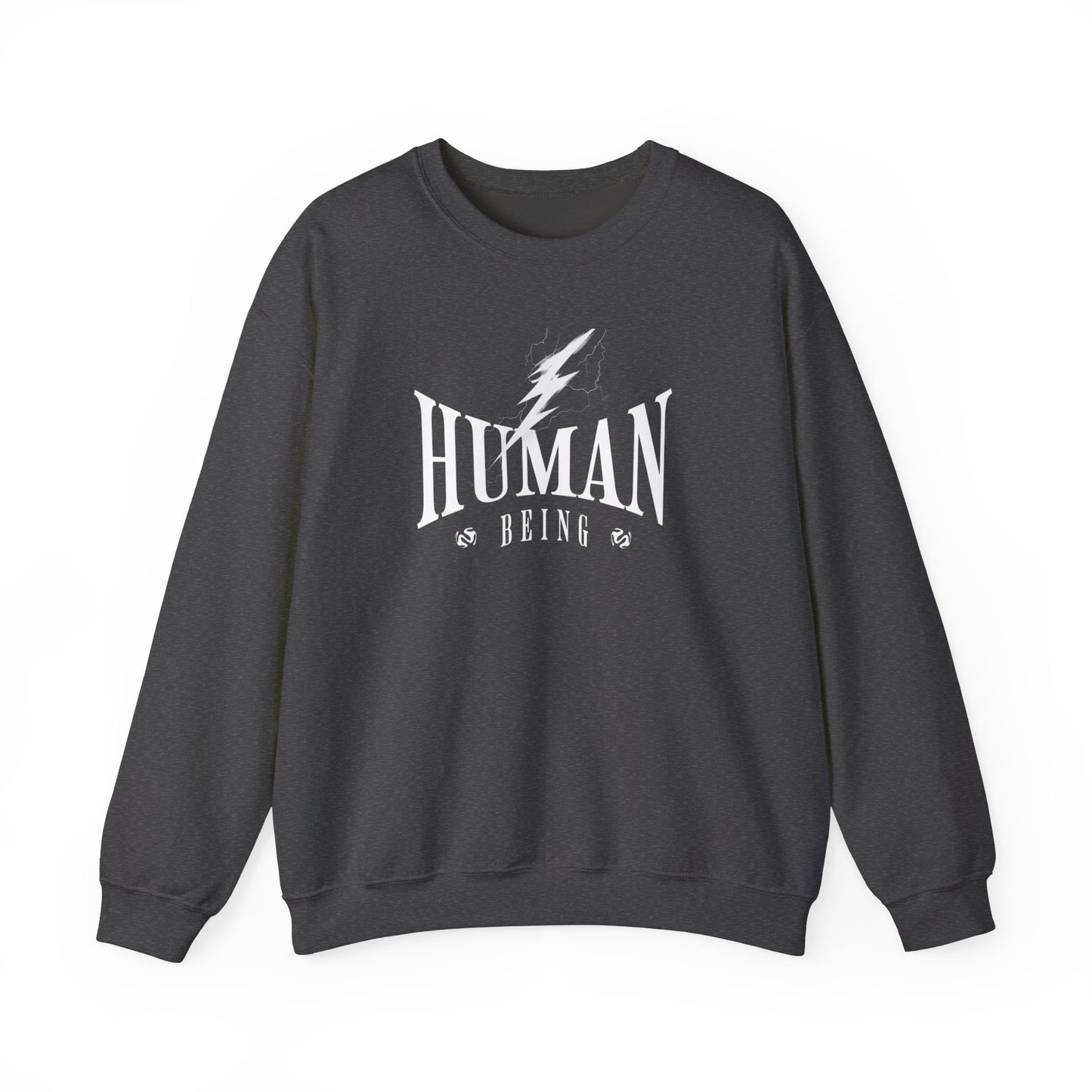 Human Being Lightning Bolt Unisex Crewneck Sweatshirt