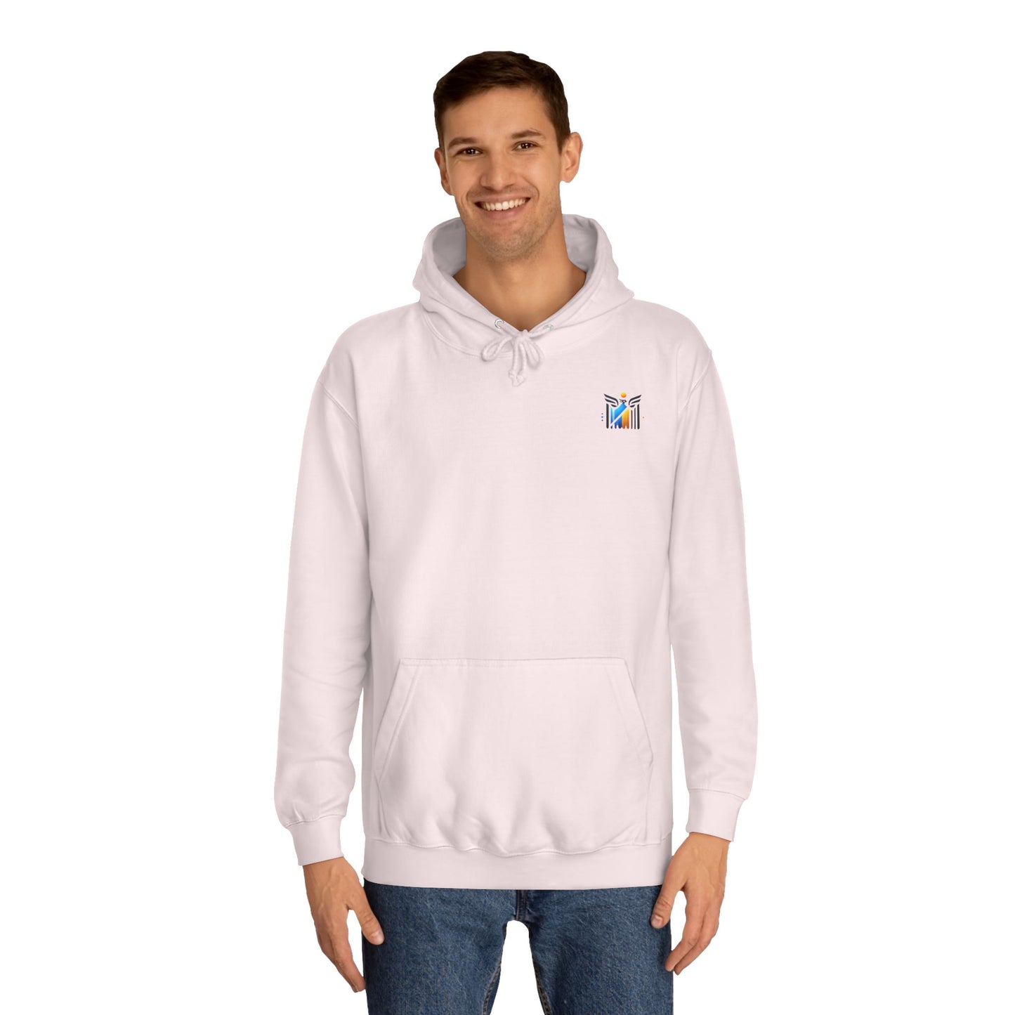 Unisex College Hoodie - Positive Energy Graphic Sweatshirt