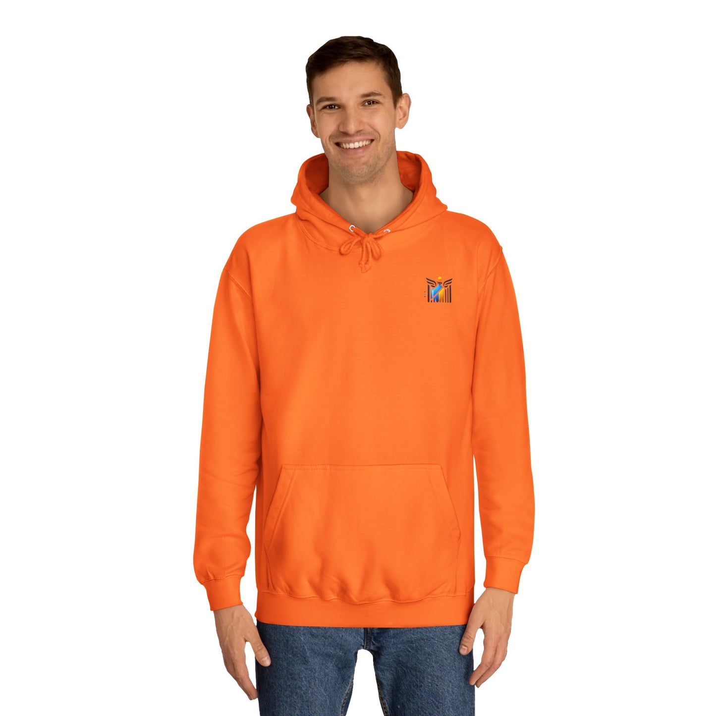 Unisex College Hoodie - Positive Energy Graphic Sweatshirt