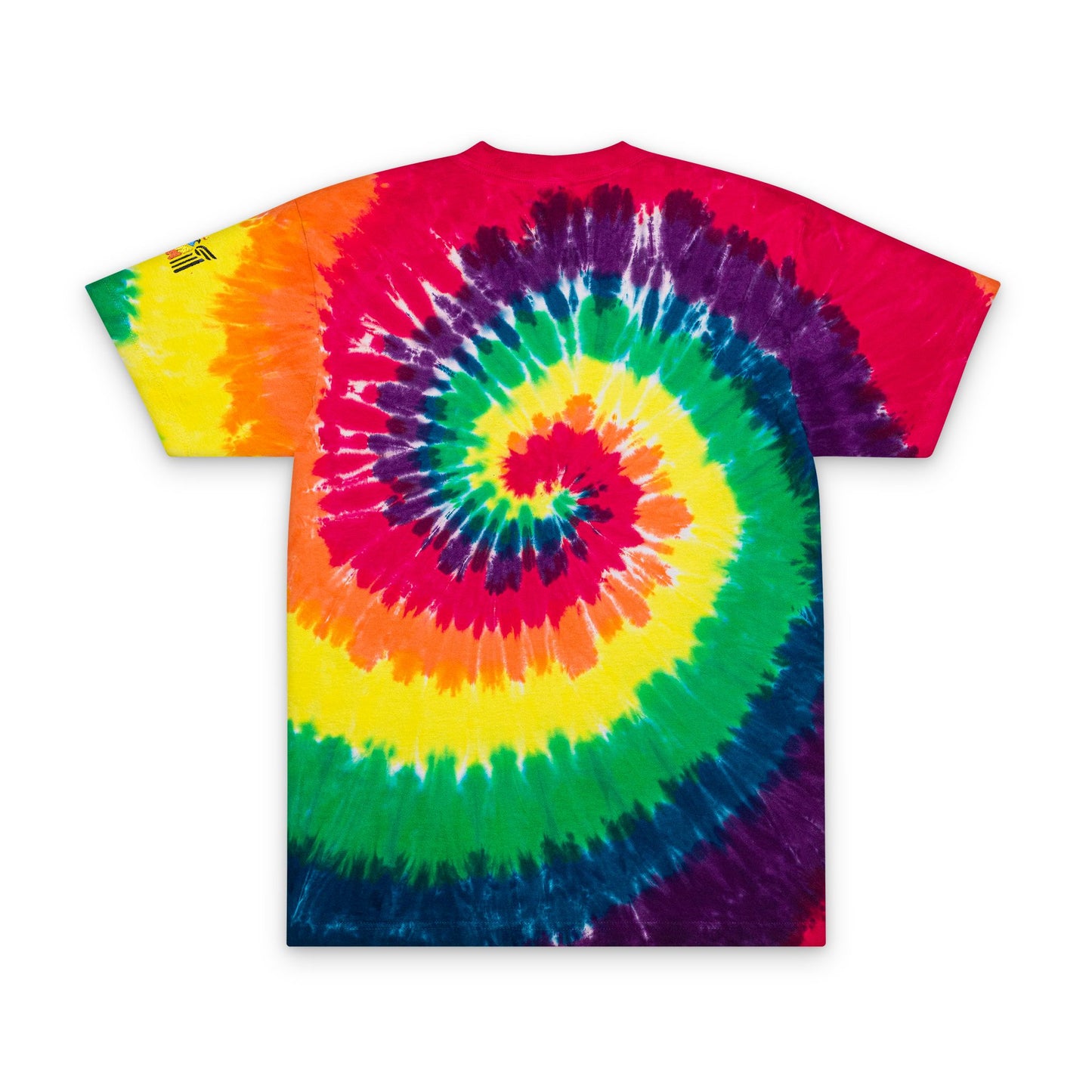 Vibrant Oversized Tie-Dye T-Shirt with Embroidery - Perfect for Festivals and Casual Wear