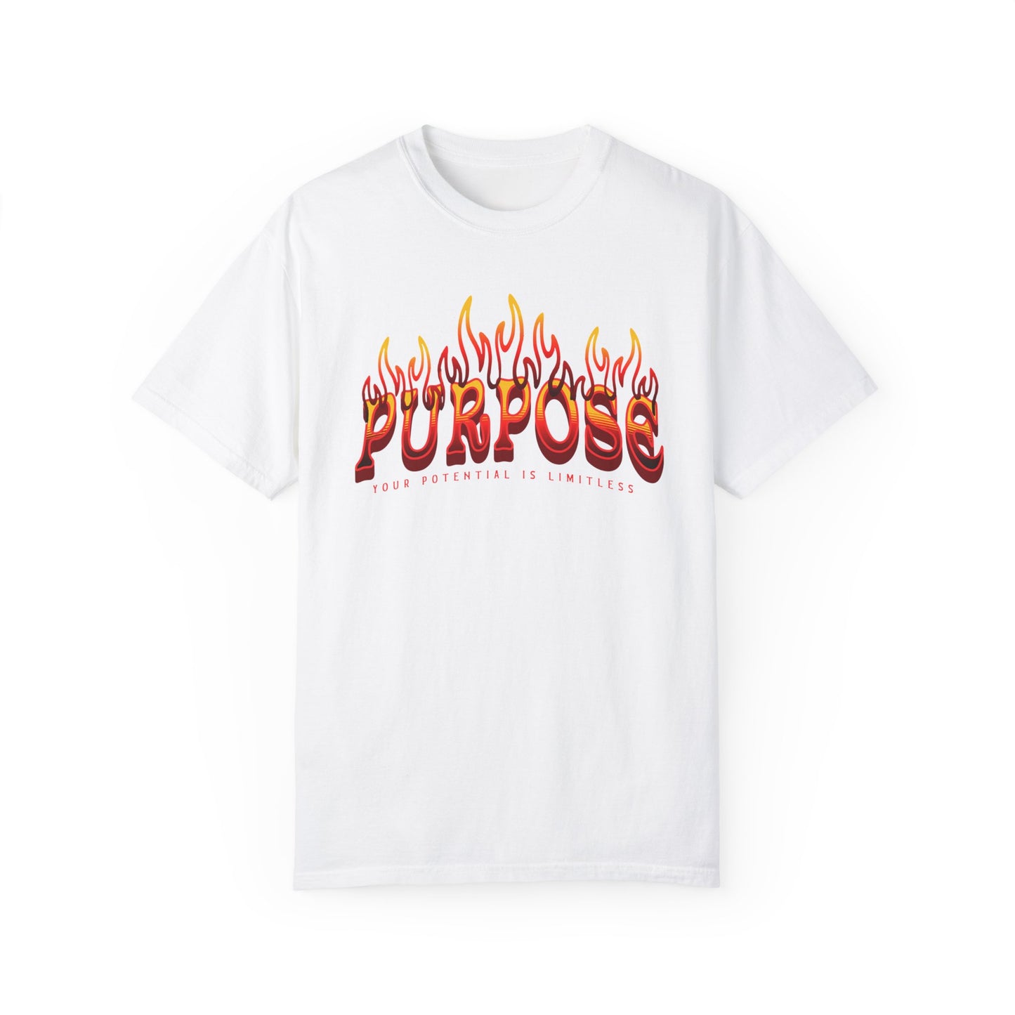 Unisex Purpose Flame Graphic T-Shirt - Embrace Your Unlimited Potential