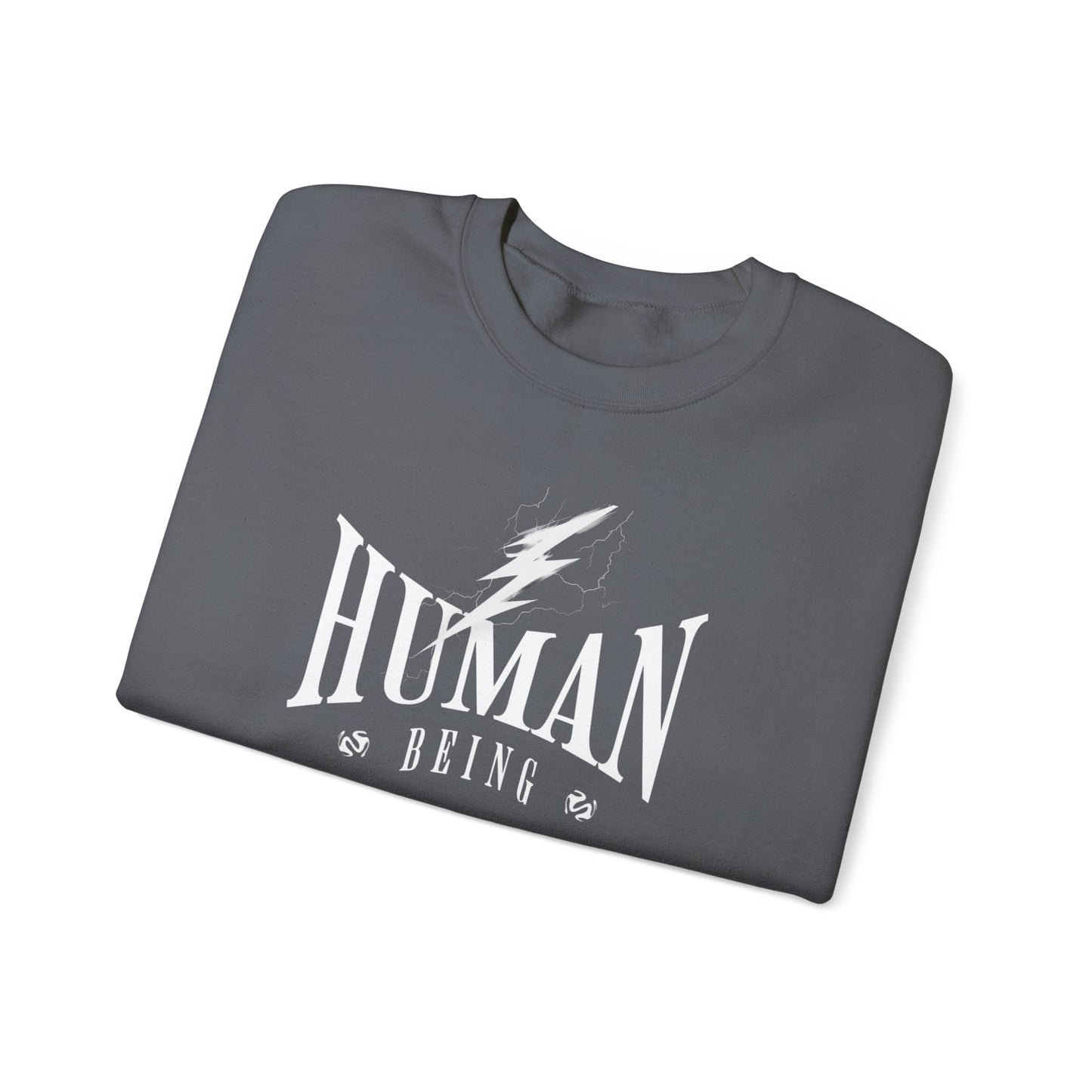 Human Being Lightning Bolt Unisex Crewneck Sweatshirt