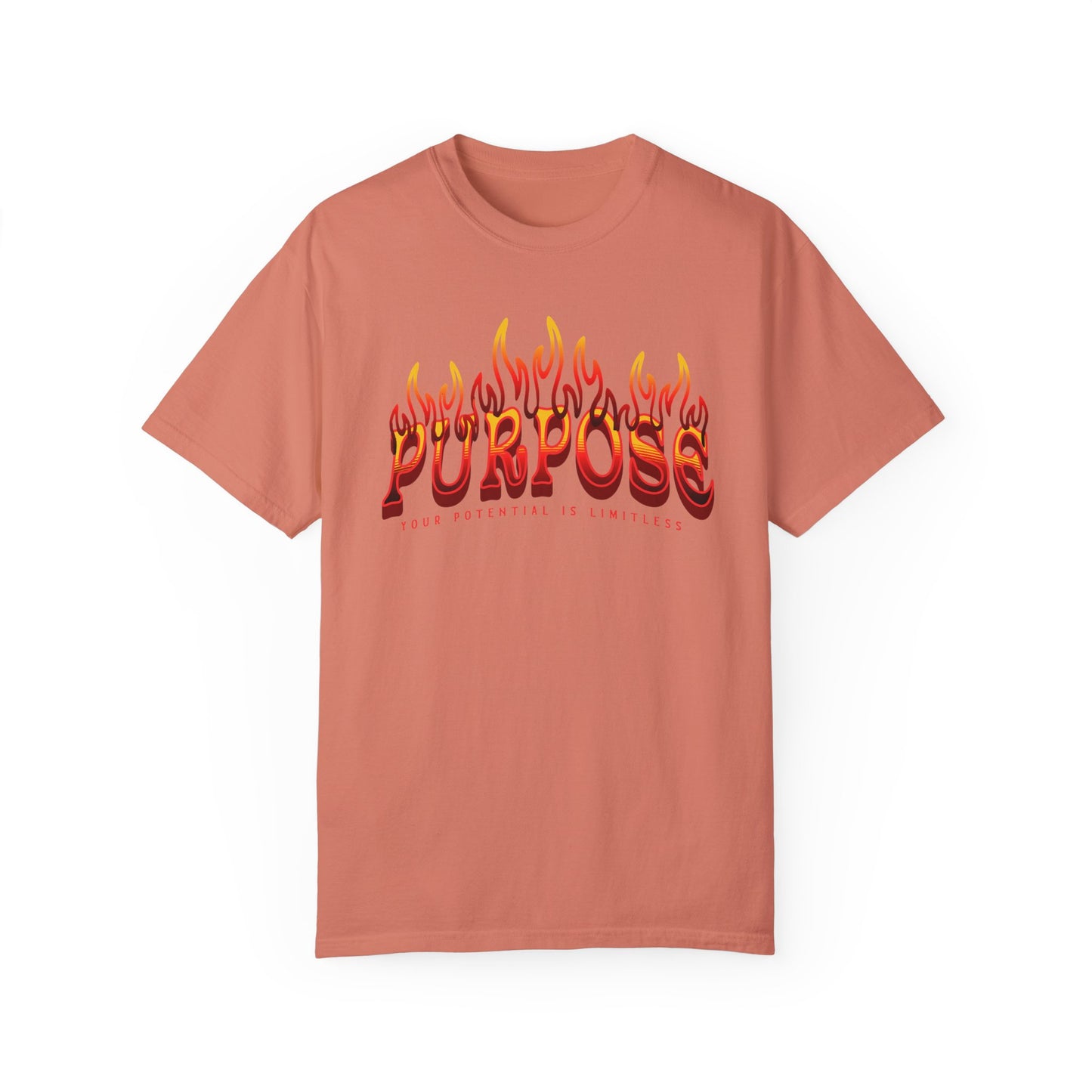 Unisex Purpose Flame Graphic T-Shirt - Embrace Your Unlimited Potential