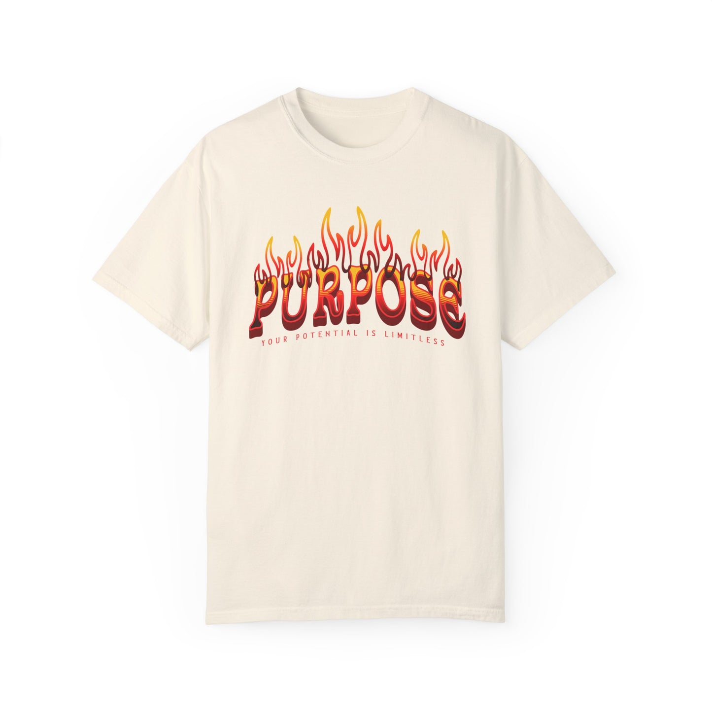 Unisex Purpose Flame Graphic T-Shirt - Embrace Your Unlimited Potential