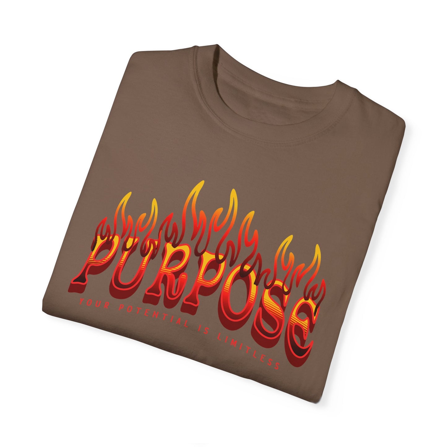 Unisex Purpose Flame Graphic T-Shirt - Embrace Your Unlimited Potential