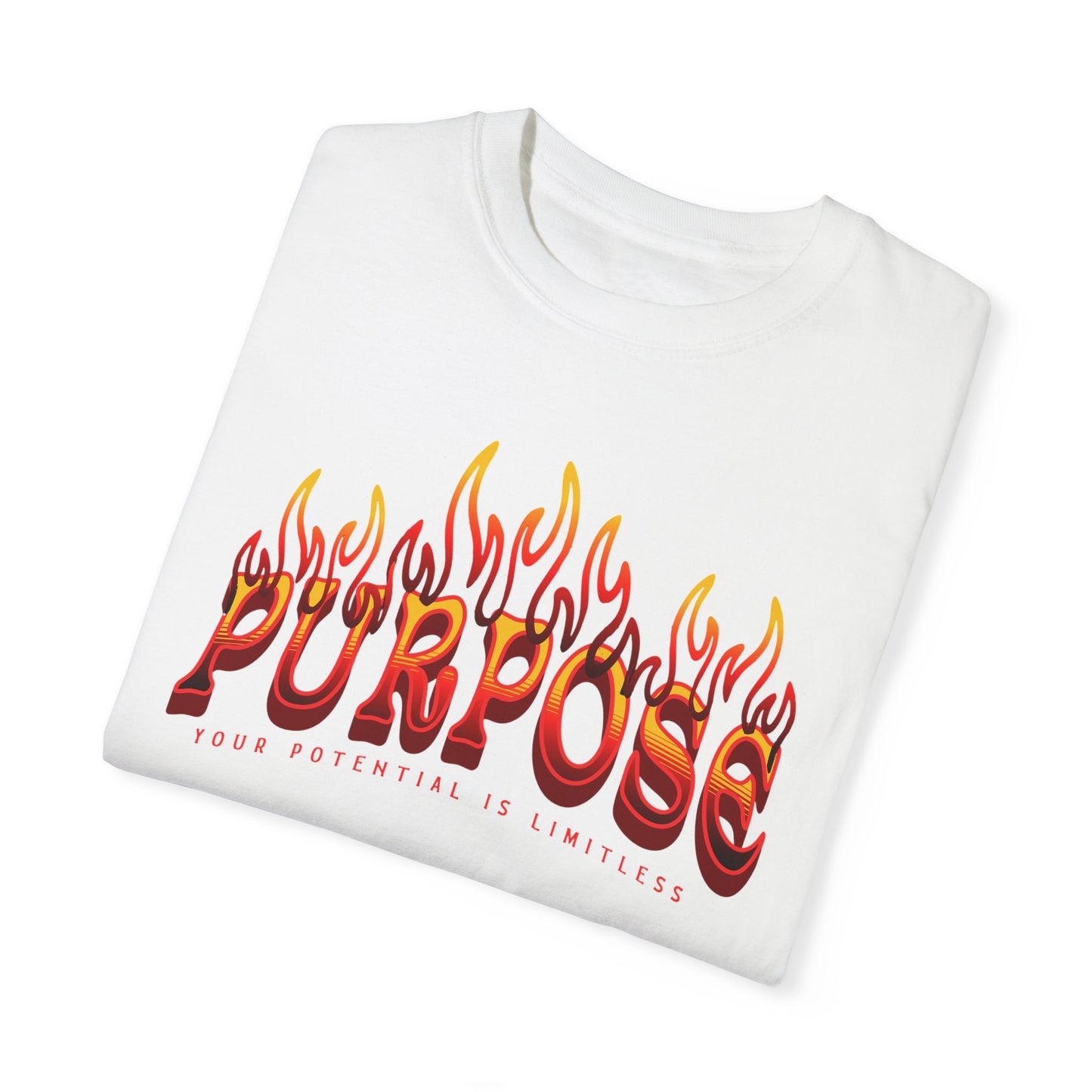 Unisex Purpose Flame Graphic T-Shirt - Embrace Your Unlimited Potential