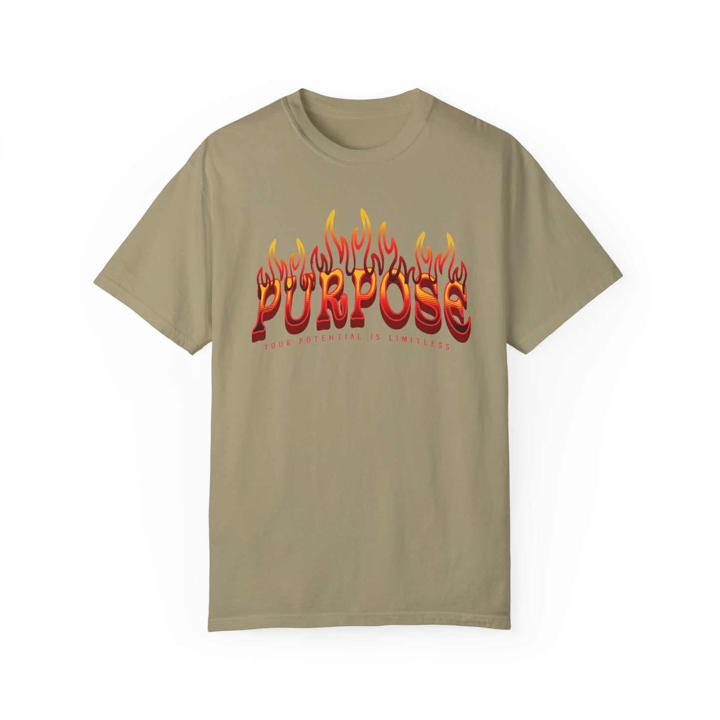 Unisex Purpose Flame Graphic T-Shirt - Embrace Your Unlimited Potential