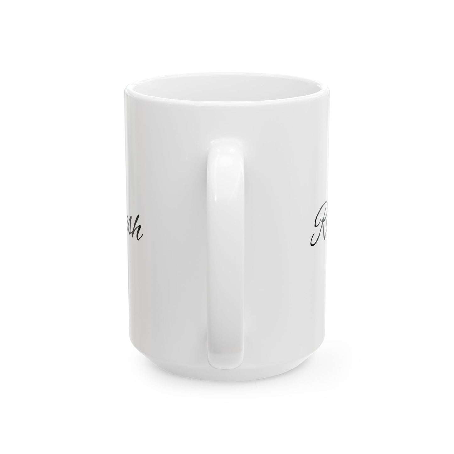 Motivational Ceramic Coffee Mug – "Wake Up & Start Living"