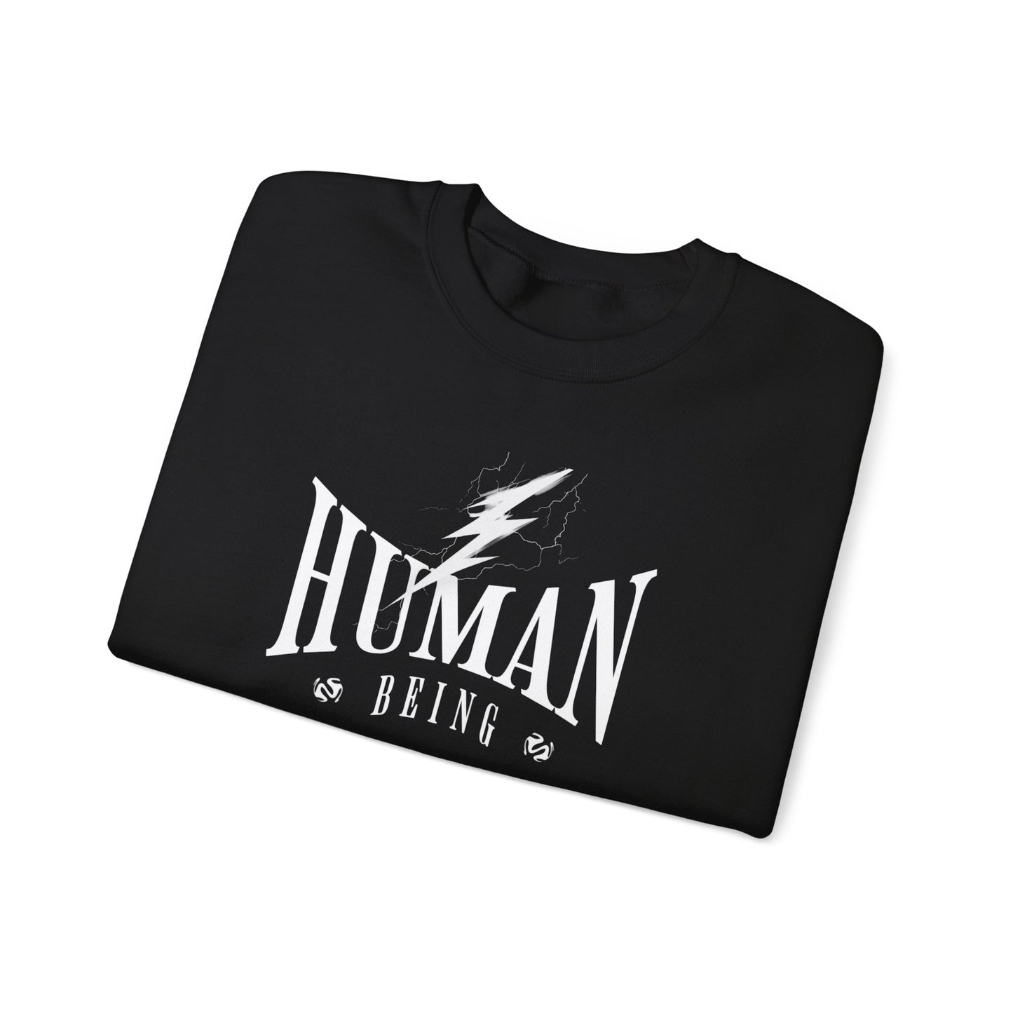 Human Being Lightning Bolt Unisex Crewneck Sweatshirt