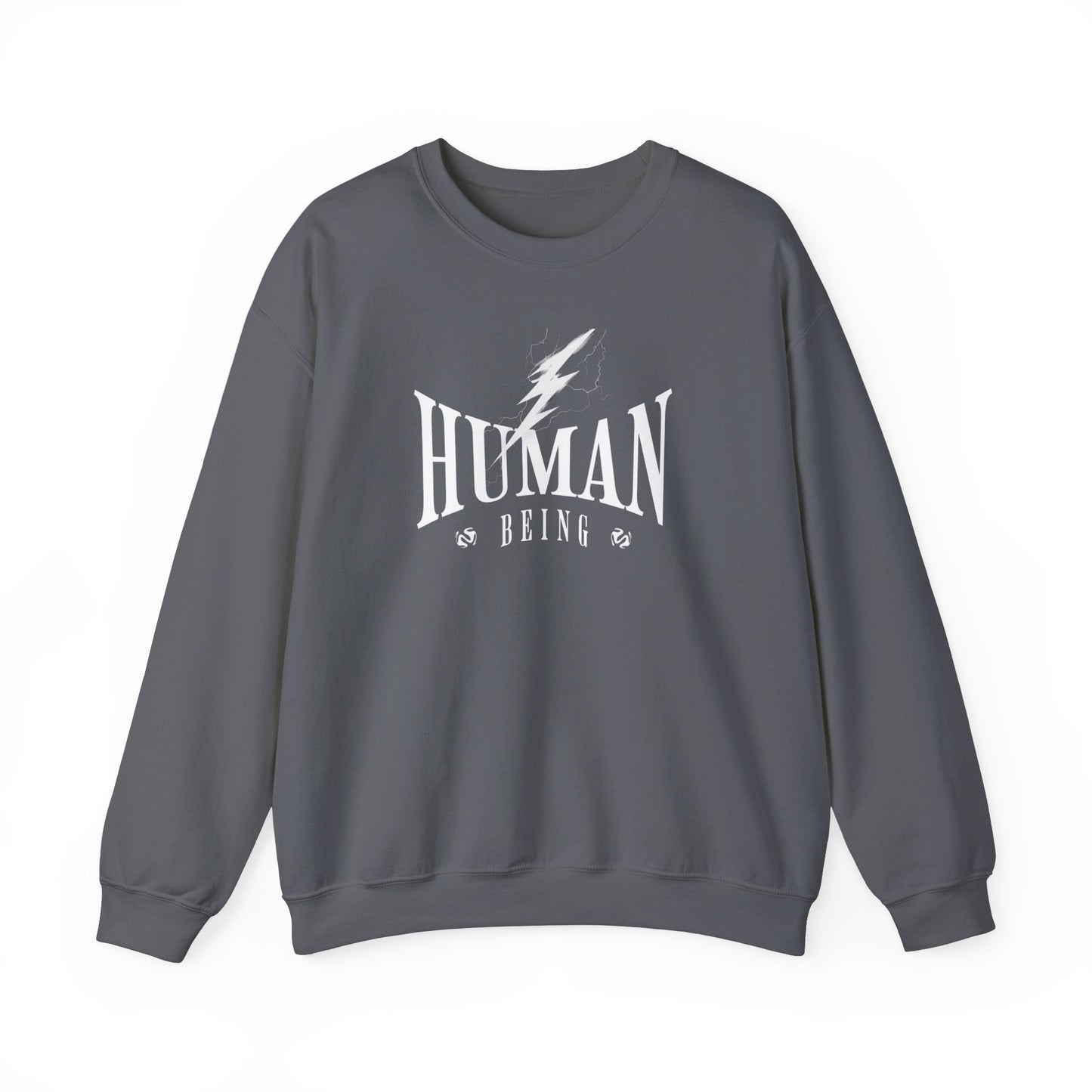 Human Being Lightning Bolt Unisex Crewneck Sweatshirt