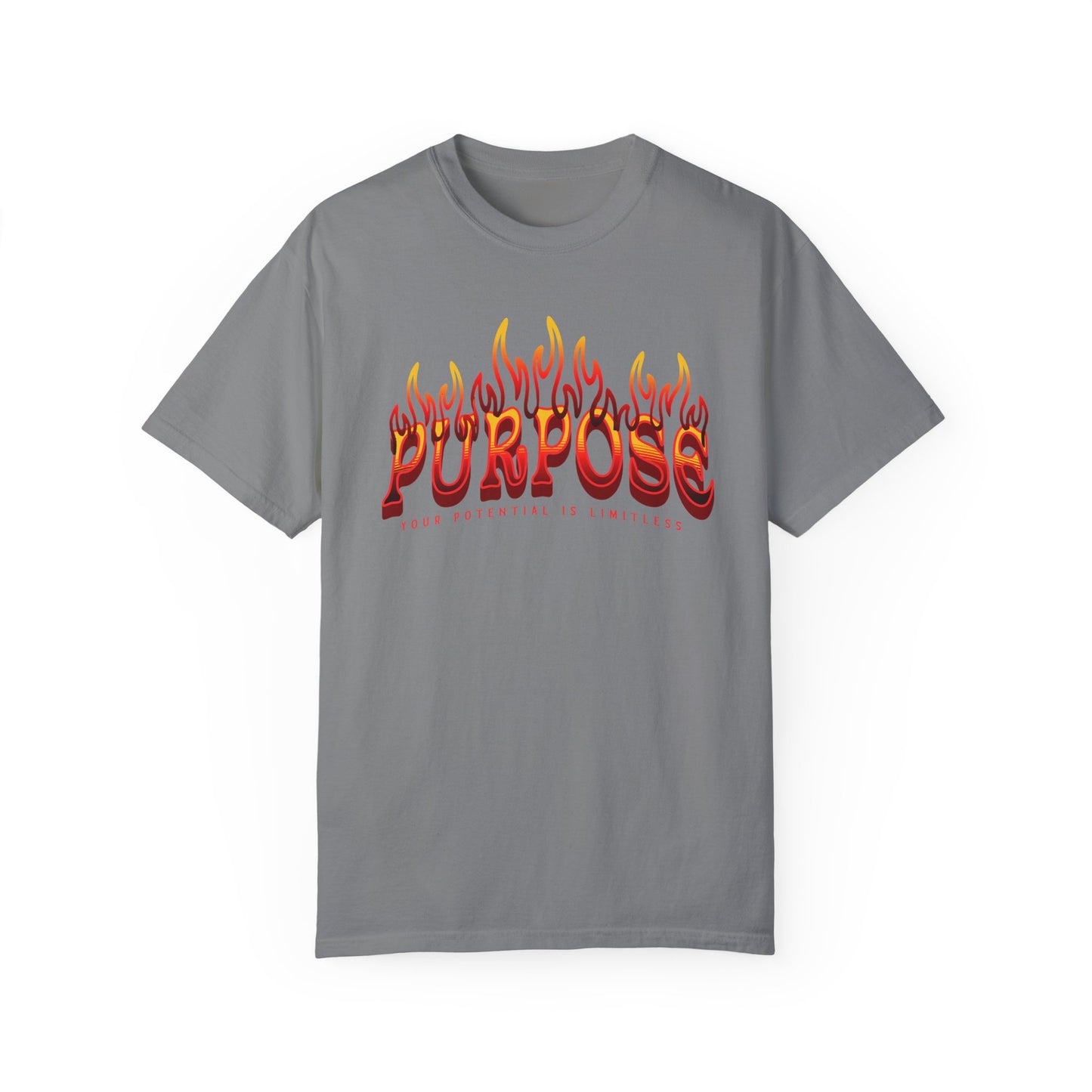 Unisex Purpose Flame Graphic T-Shirt - Embrace Your Unlimited Potential