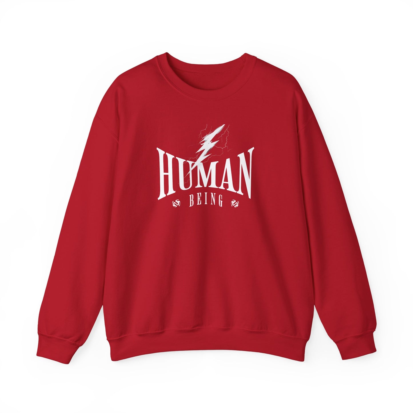 Human Being Lightning Bolt Unisex Crewneck Sweatshirt