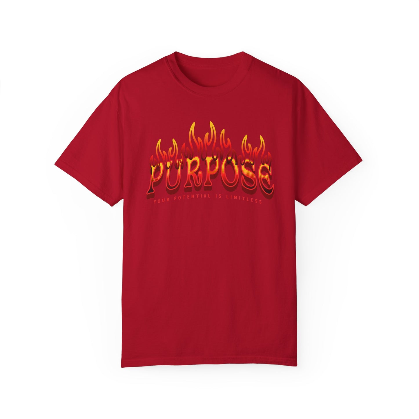 Unisex Purpose Flame Graphic T-Shirt - Embrace Your Unlimited Potential