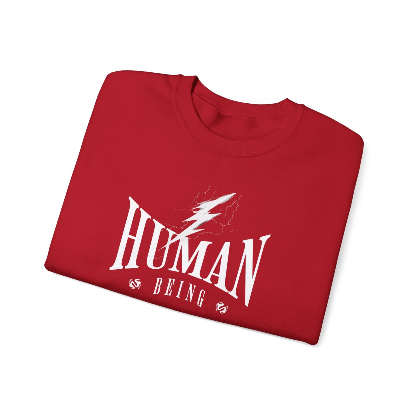 Human Being Lightning Bolt Unisex Crewneck Sweatshirt