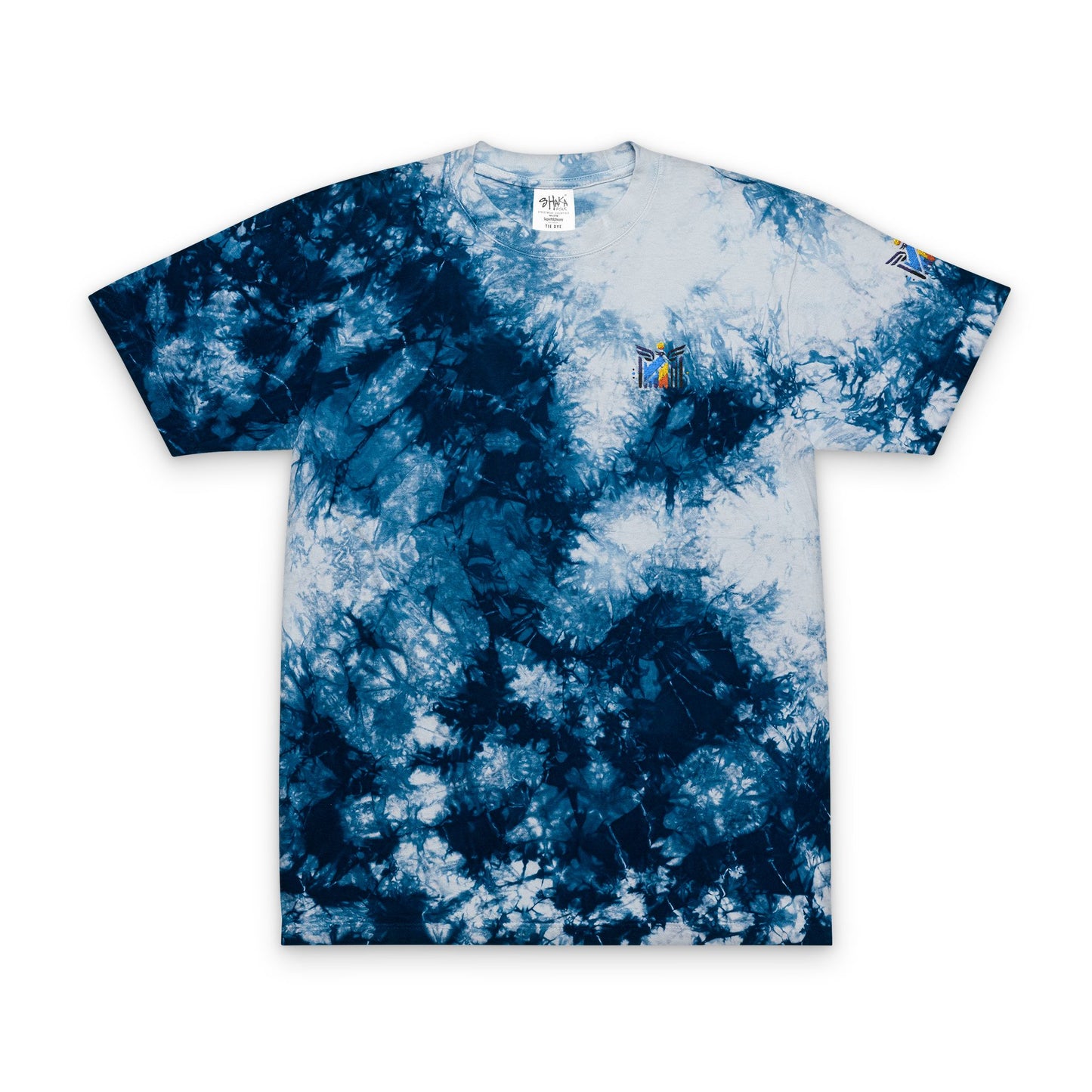 Vibrant Oversized Tie-Dye T-Shirt with Embroidery - Perfect for Festivals and Casual Wear