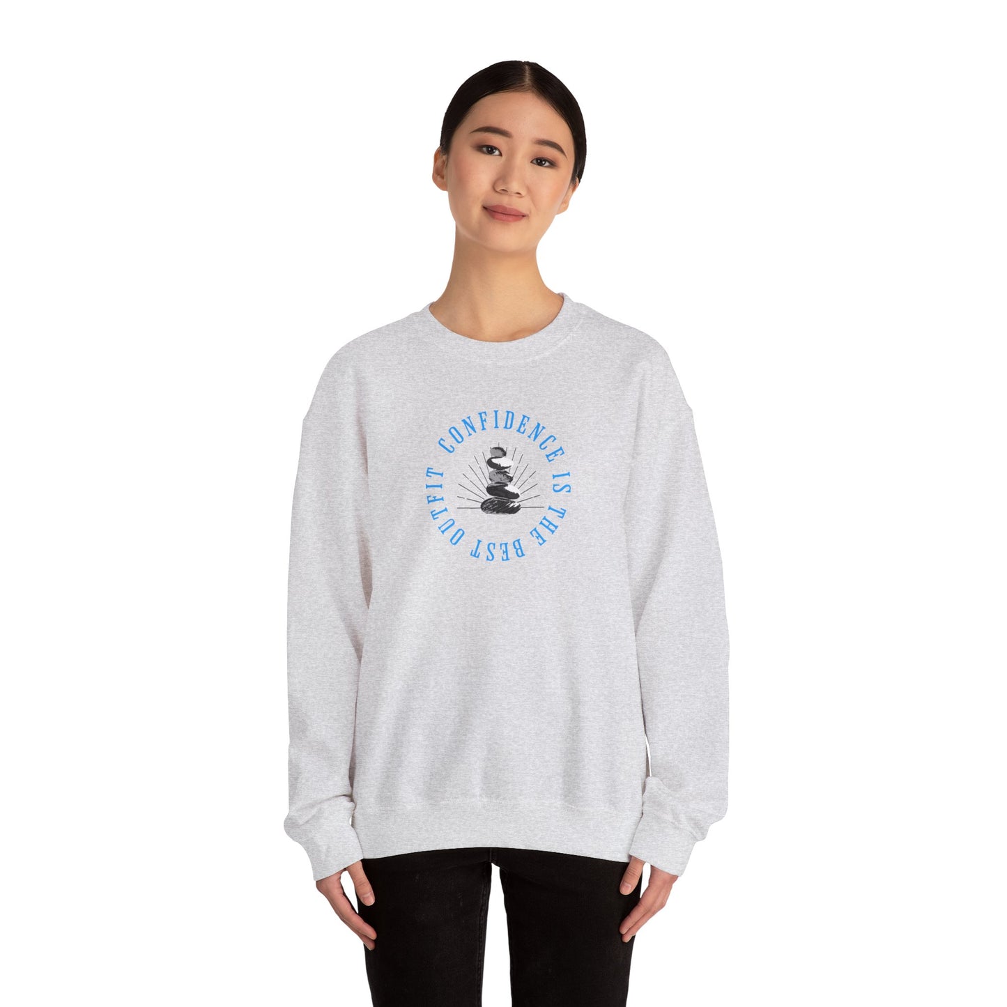 Inspirational Confidence Crewneck Sweatshirt - Unisex Heavy Blend™ - Positive Motivational Quote