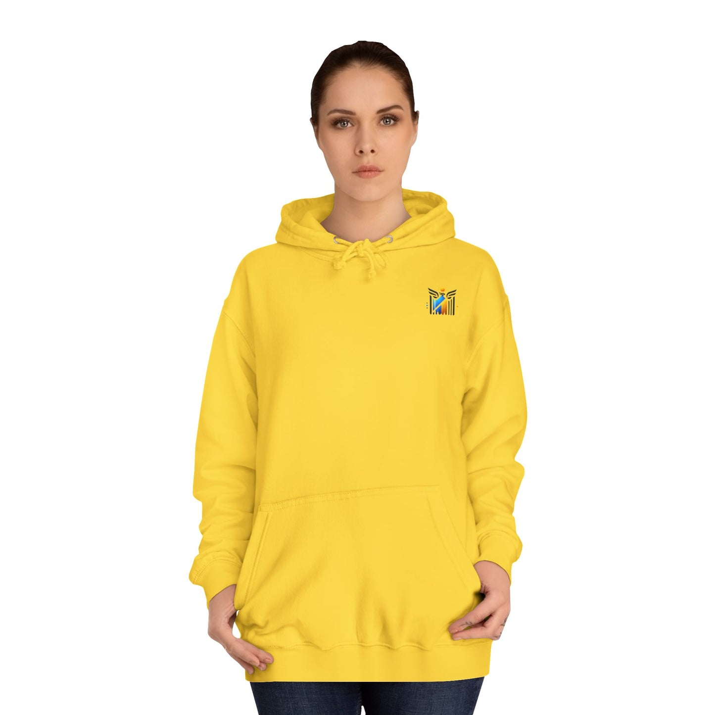 Unisex College Hoodie - Positive Energy Graphic Sweatshirt