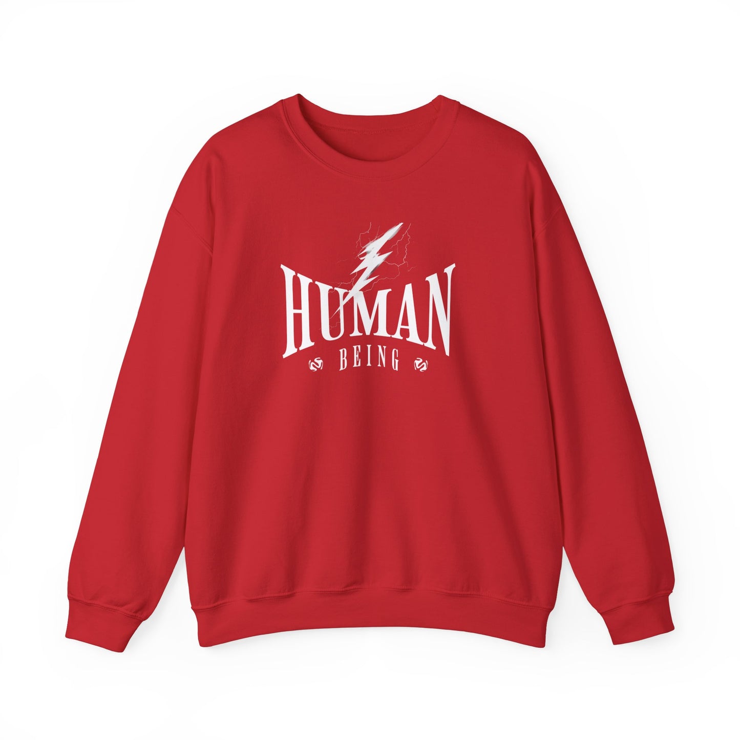 Human Being Lightning Bolt Unisex Crewneck Sweatshirt