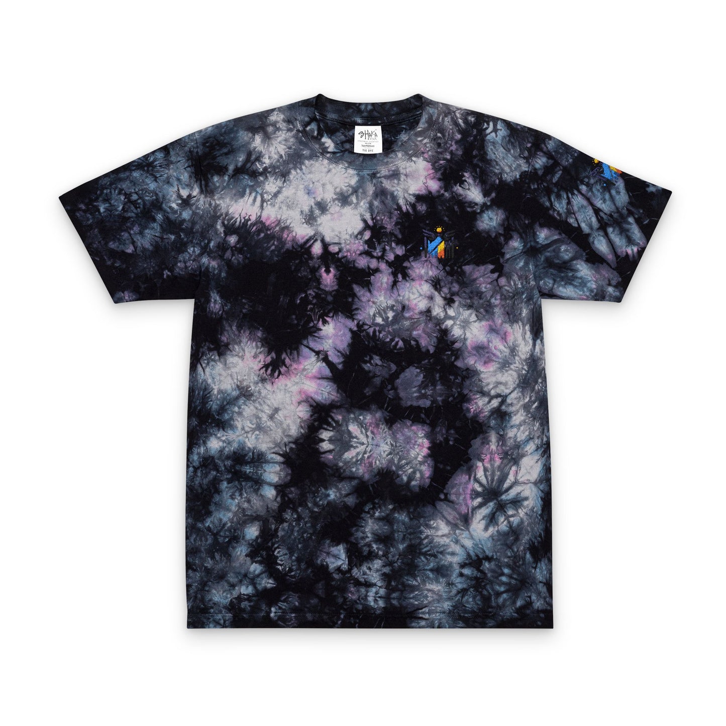 Vibrant Oversized Tie-Dye T-Shirt with Embroidery - Perfect for Festivals and Casual Wear