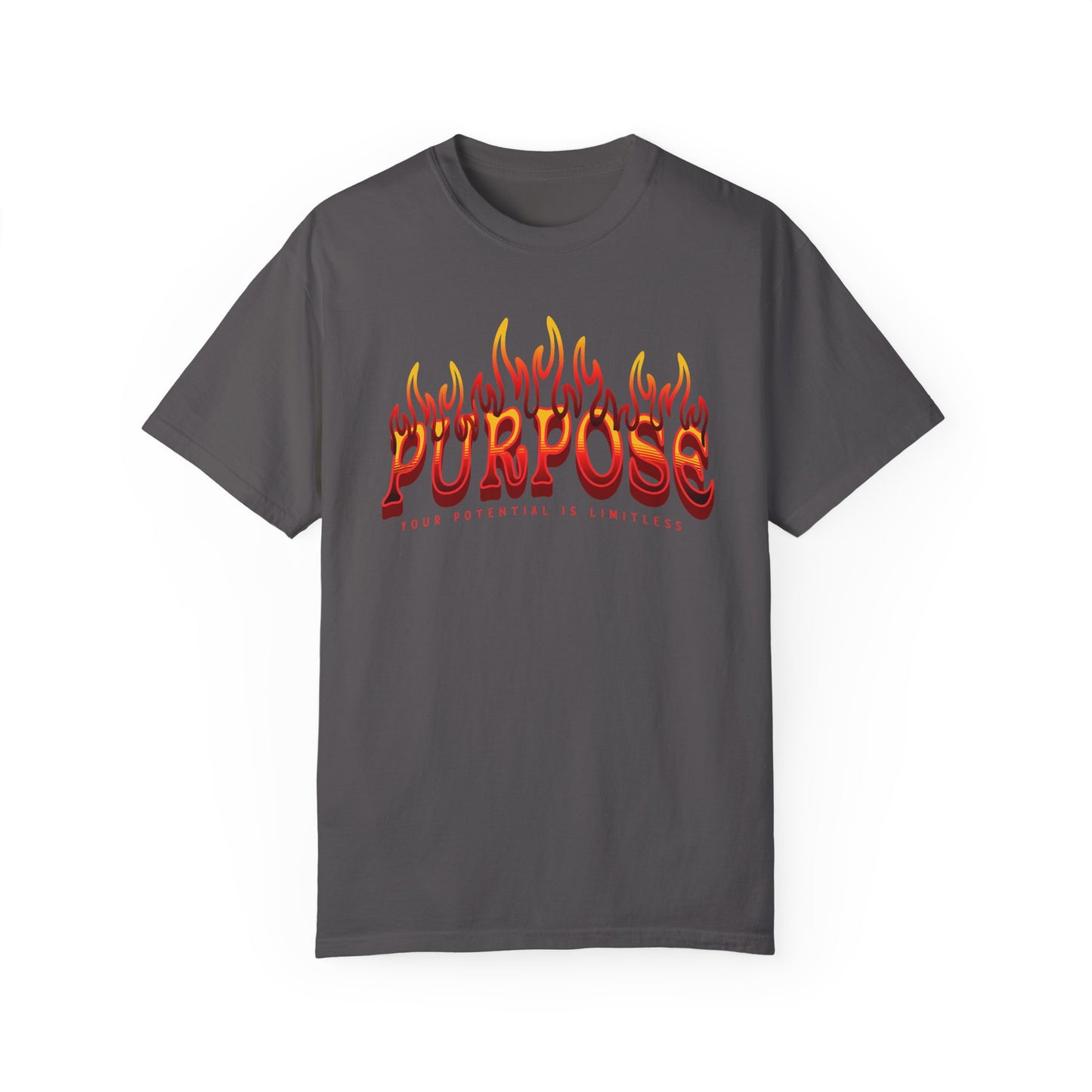 Unisex Purpose Flame Graphic T-Shirt - Embrace Your Unlimited Potential