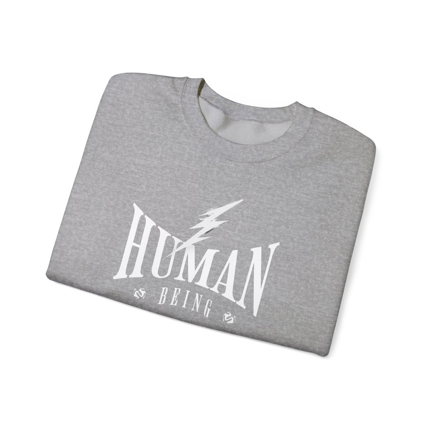 Human Being Lightning Bolt Unisex Crewneck Sweatshirt