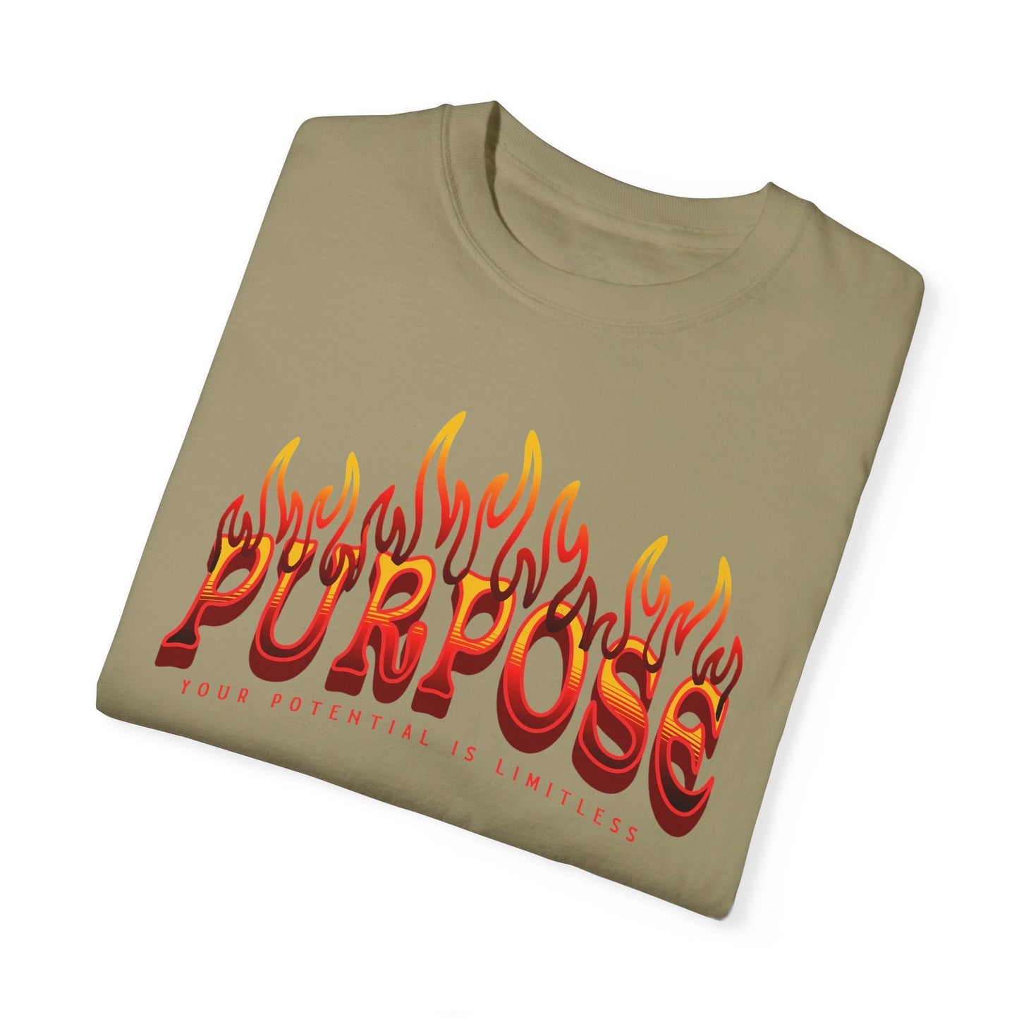 Unisex Purpose Flame Graphic T-Shirt - Embrace Your Unlimited Potential