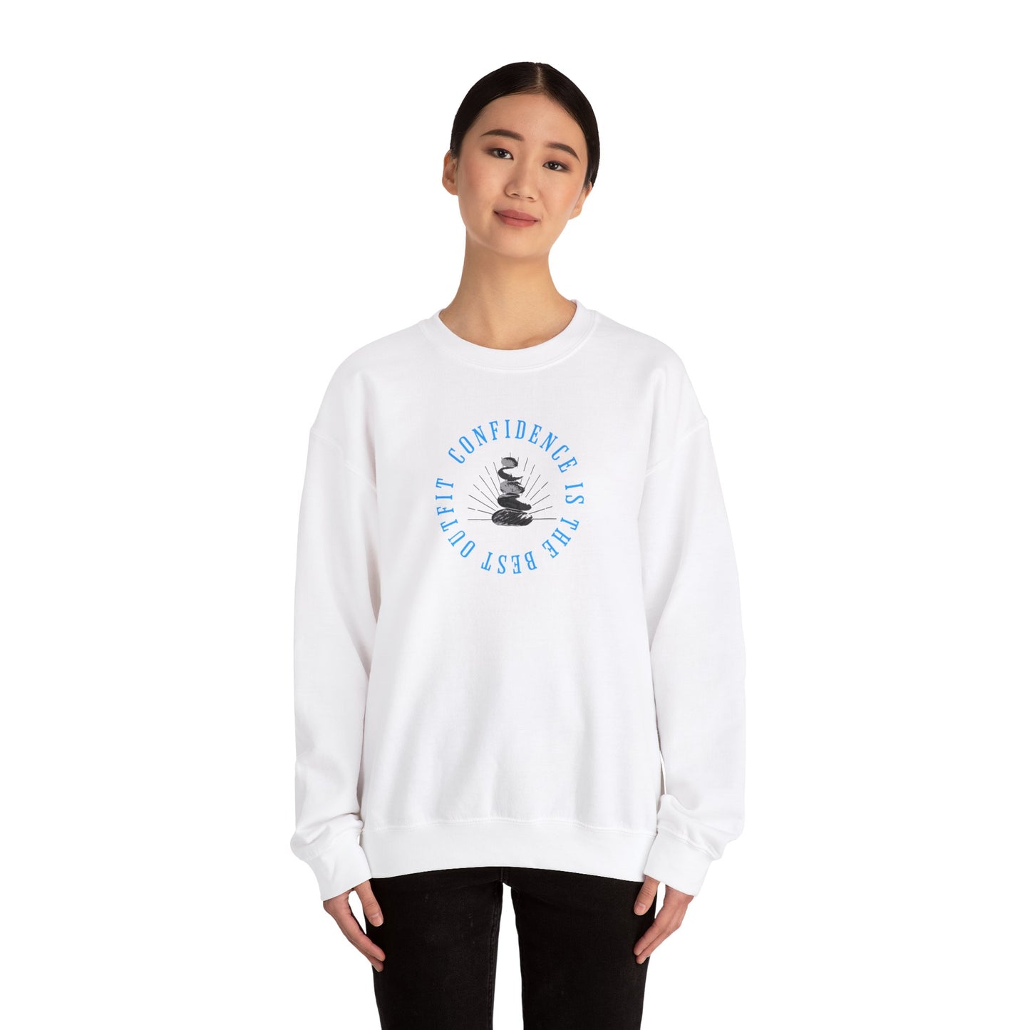 Inspirational Confidence Crewneck Sweatshirt - Unisex Heavy Blend™ - Positive Motivational Quote