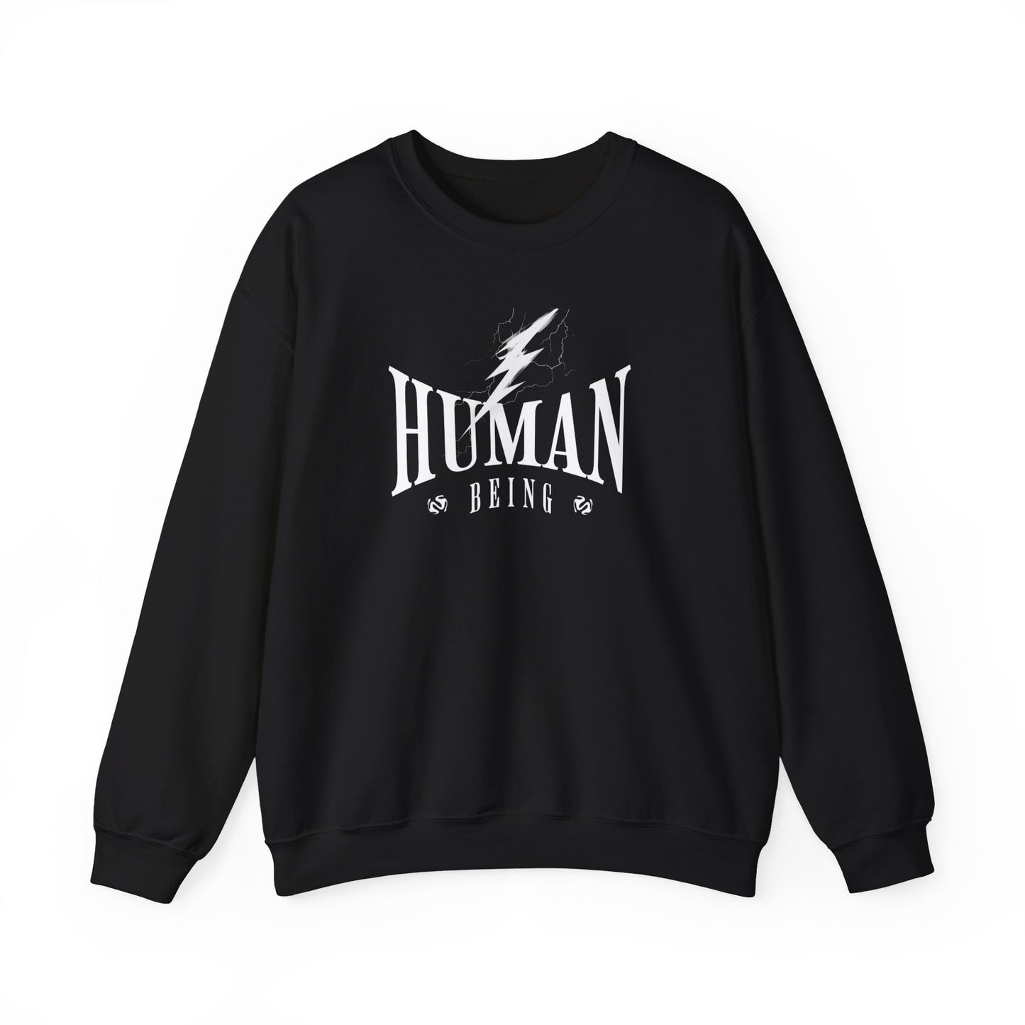 Human Being Lightning Bolt Unisex Crewneck Sweatshirt