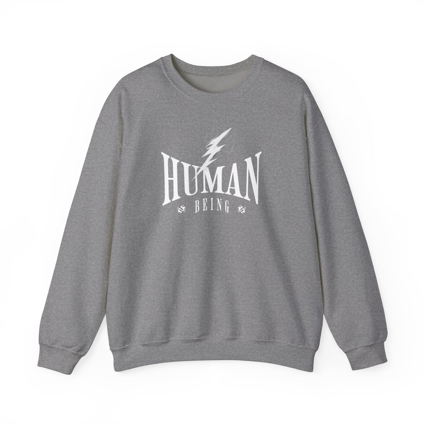 Human Being Lightning Bolt Unisex Crewneck Sweatshirt