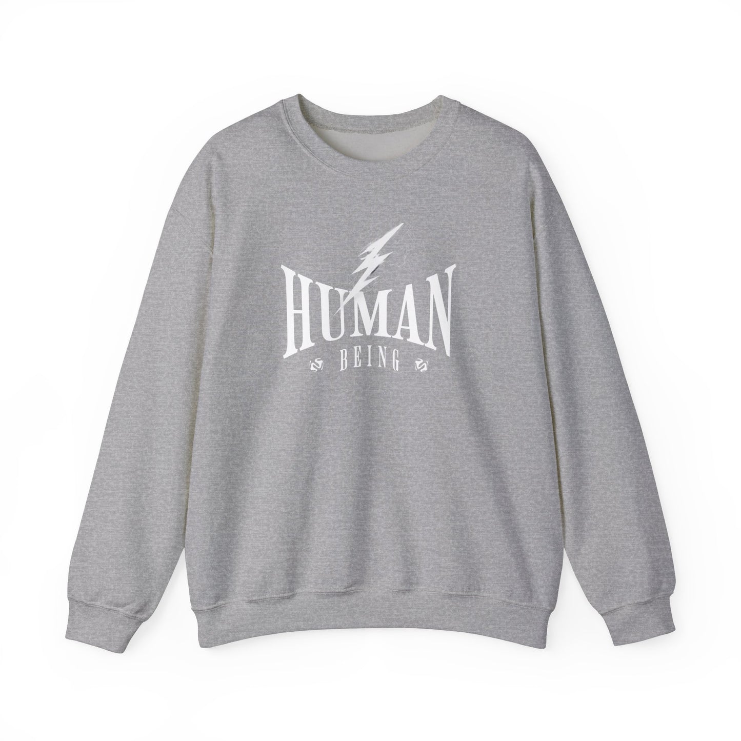 Human Being Lightning Bolt Unisex Crewneck Sweatshirt