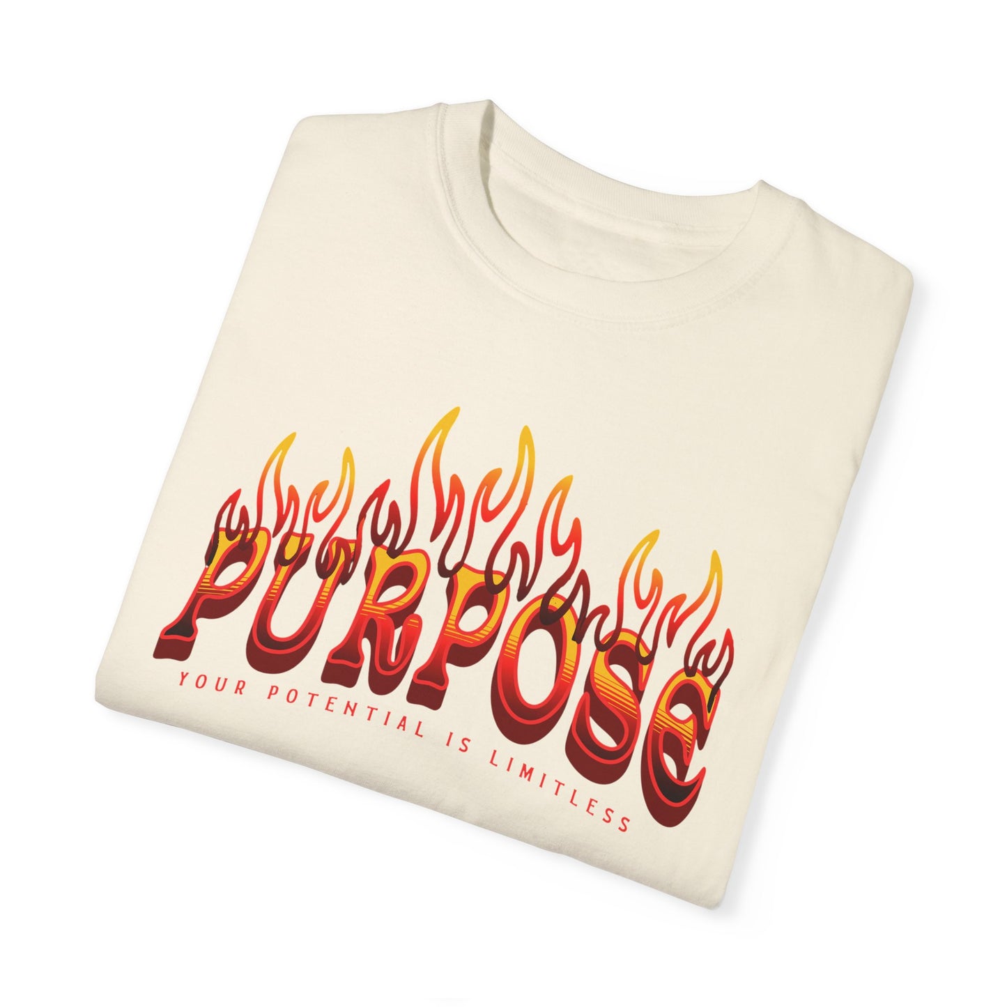 Unisex Purpose Flame Graphic T-Shirt - Embrace Your Unlimited Potential