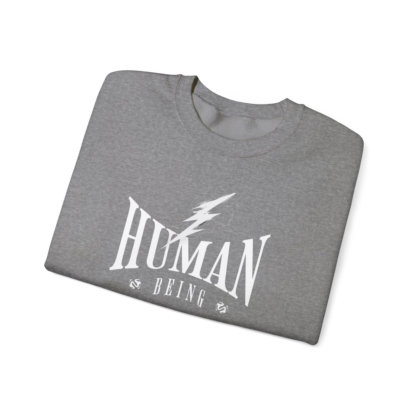 Human Being Lightning Bolt Unisex Crewneck Sweatshirt