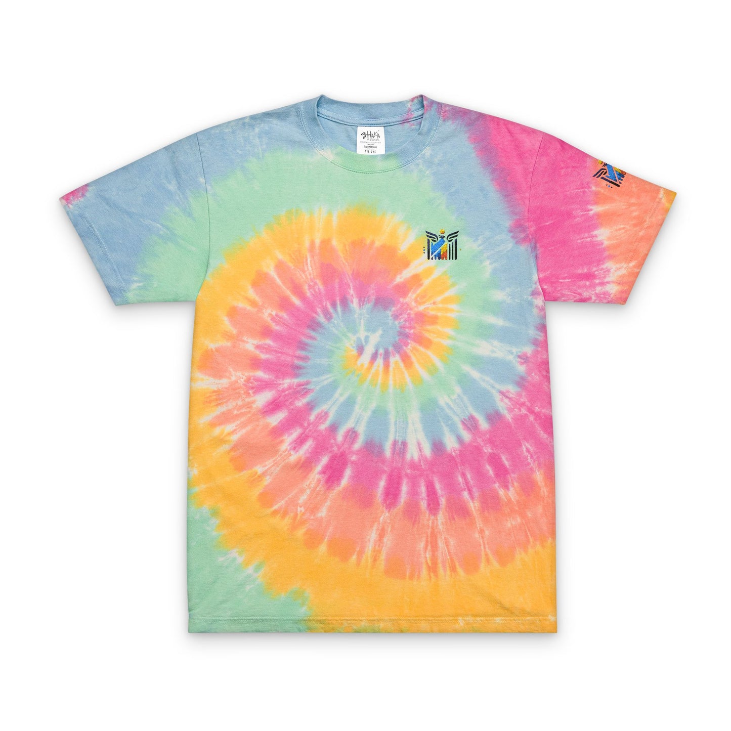 Vibrant Oversized Tie-Dye T-Shirt with Embroidery - Perfect for Festivals and Casual Wear